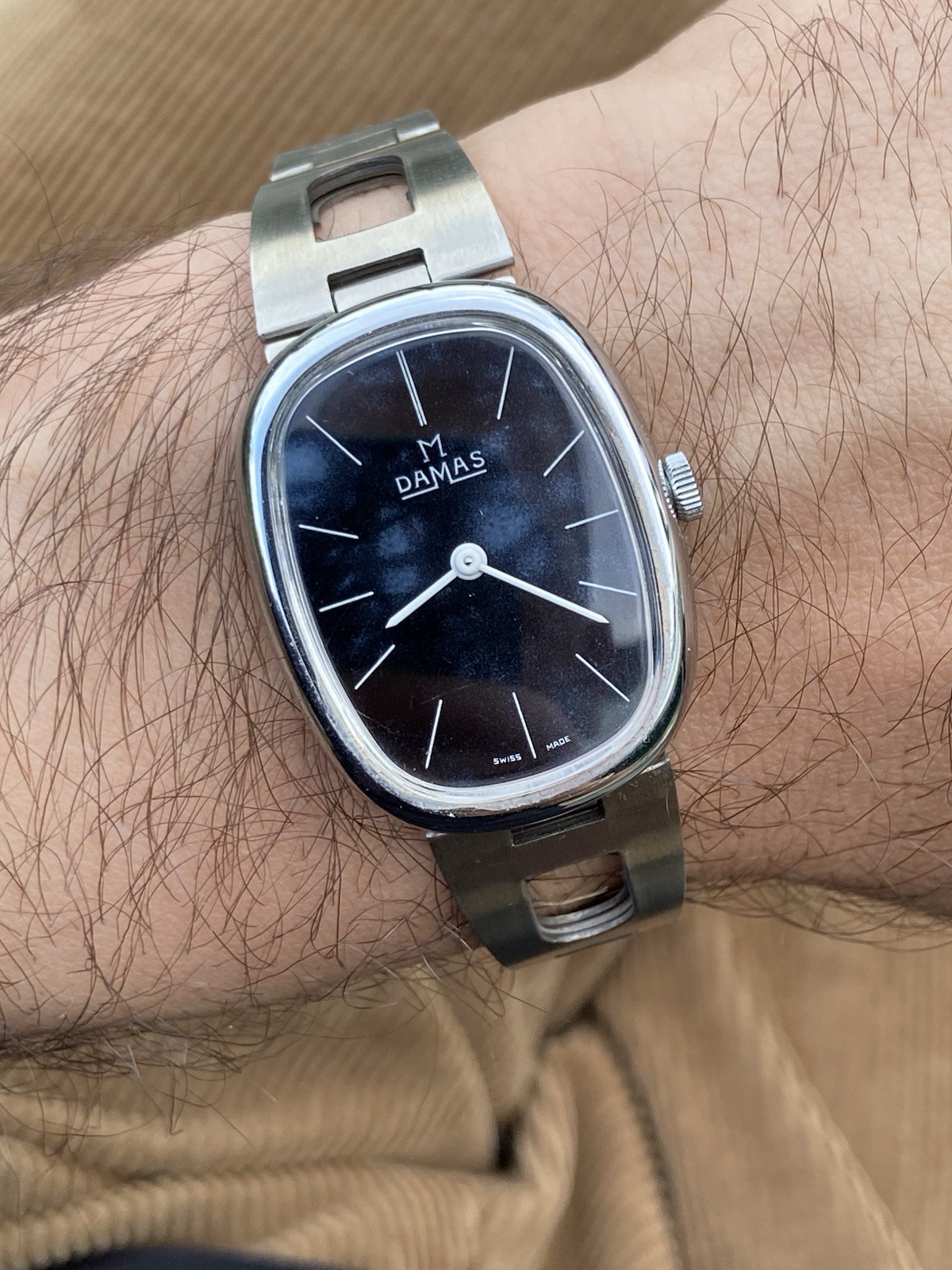 Vintage Swiss Manual Rectangular Damas Classic Watch