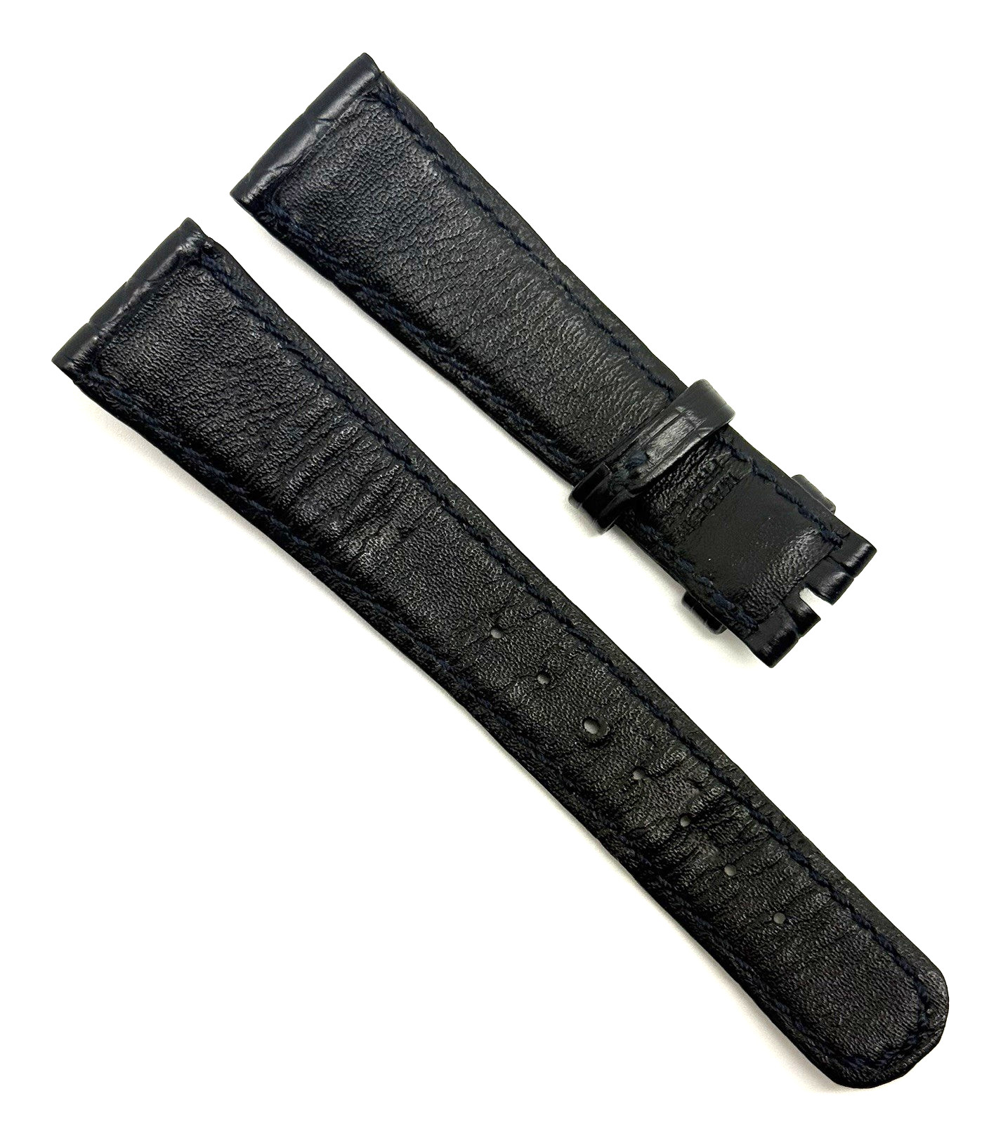 A. Lange Sohne 20mm x 16mm Dark Blue Alligator Watch Strap Band Authentic OEM