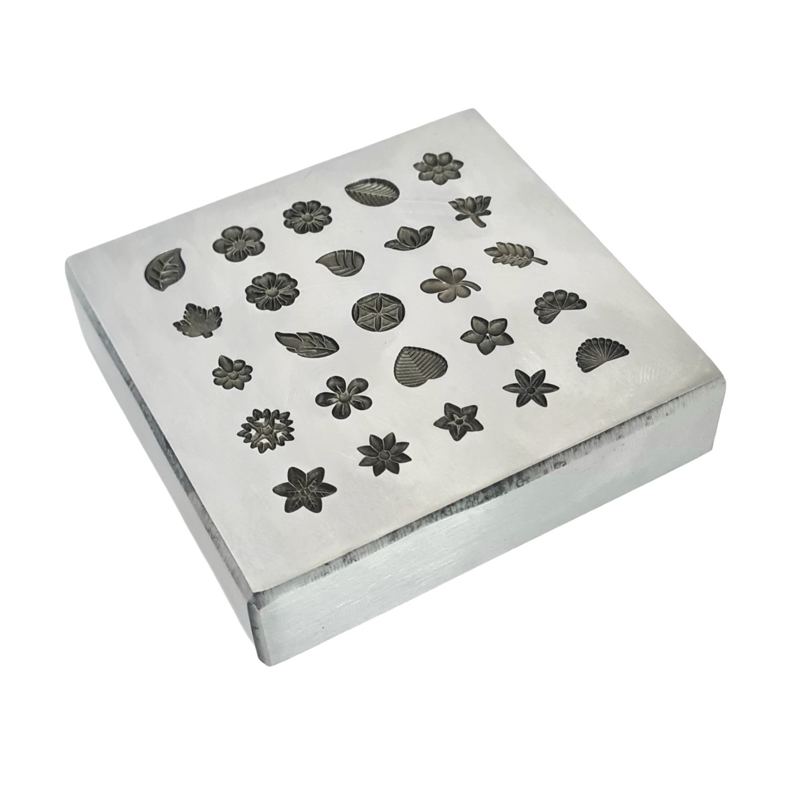 25 Impression Flower Design Shot Plate – Silversmith Tools – Jewelry Making Die