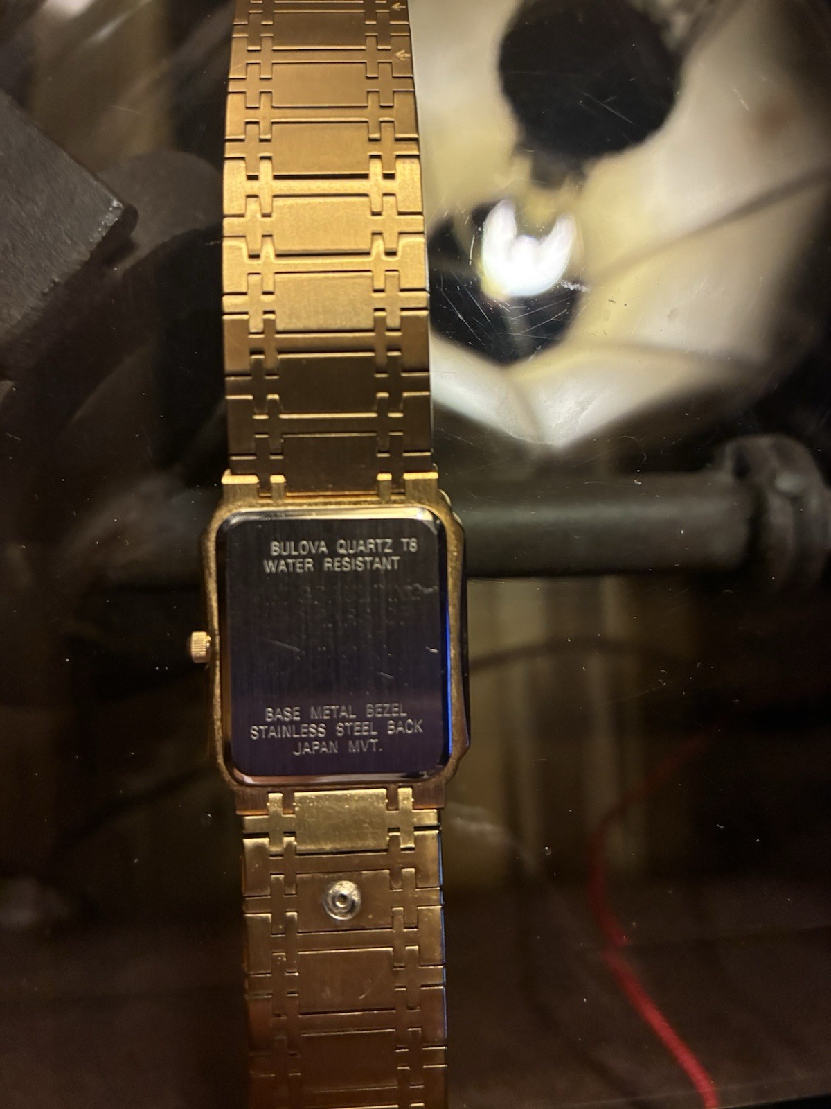 Bulova Vintage Men’s Watch with Two Diamonds and a Ruby-Water-Resistant