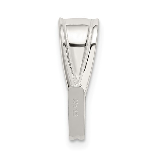 925 Sterling Silver Snap on Bail with 6.6mm Inner diameter for thick chains