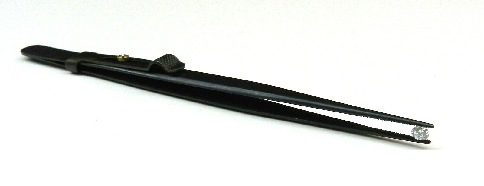 Diamond Tweezer Gem & Stone Tweezers Locking Tweezers Medium Tip with Slide Lock
