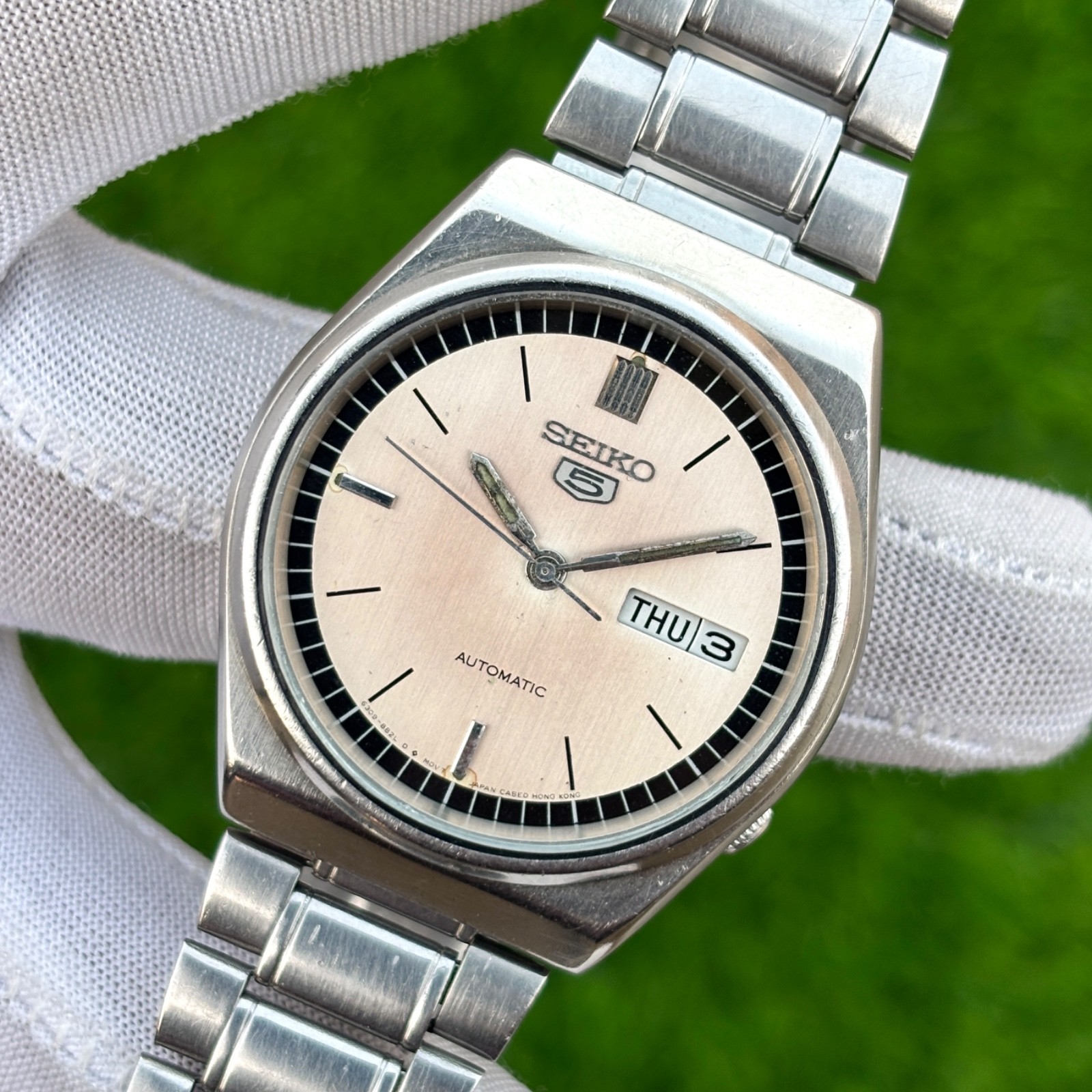 Vintage Seiko 5 Dress Formal Automatic Japan Made Men’s Watch 6309-8810