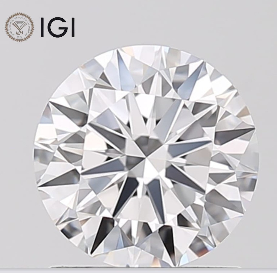 IGI Certified Lab Grown CVD Diamond ROUND Cut 2.50 Ct D Color VS1 Clarity Stone