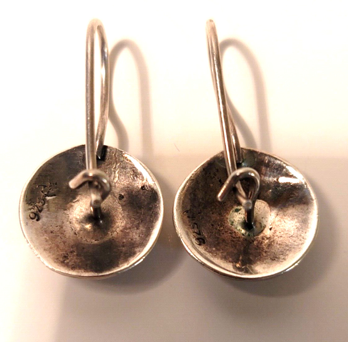 Black Onyx Boho earrings, stamped 925 sterling silver dangle drop earrings