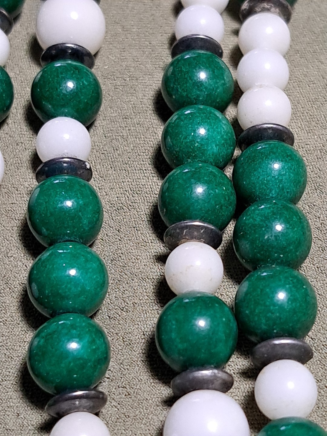 Vintage Mid 20th Century Gemstone 32″ Necklace