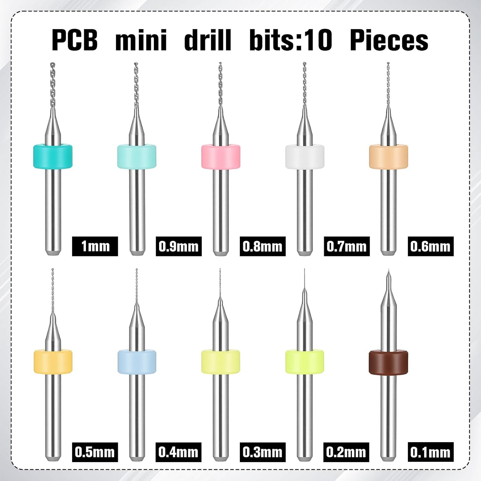 Hand Drill Bits Set with Pin Vise – 59 Pcs Micro Drill Bits Set Including 48