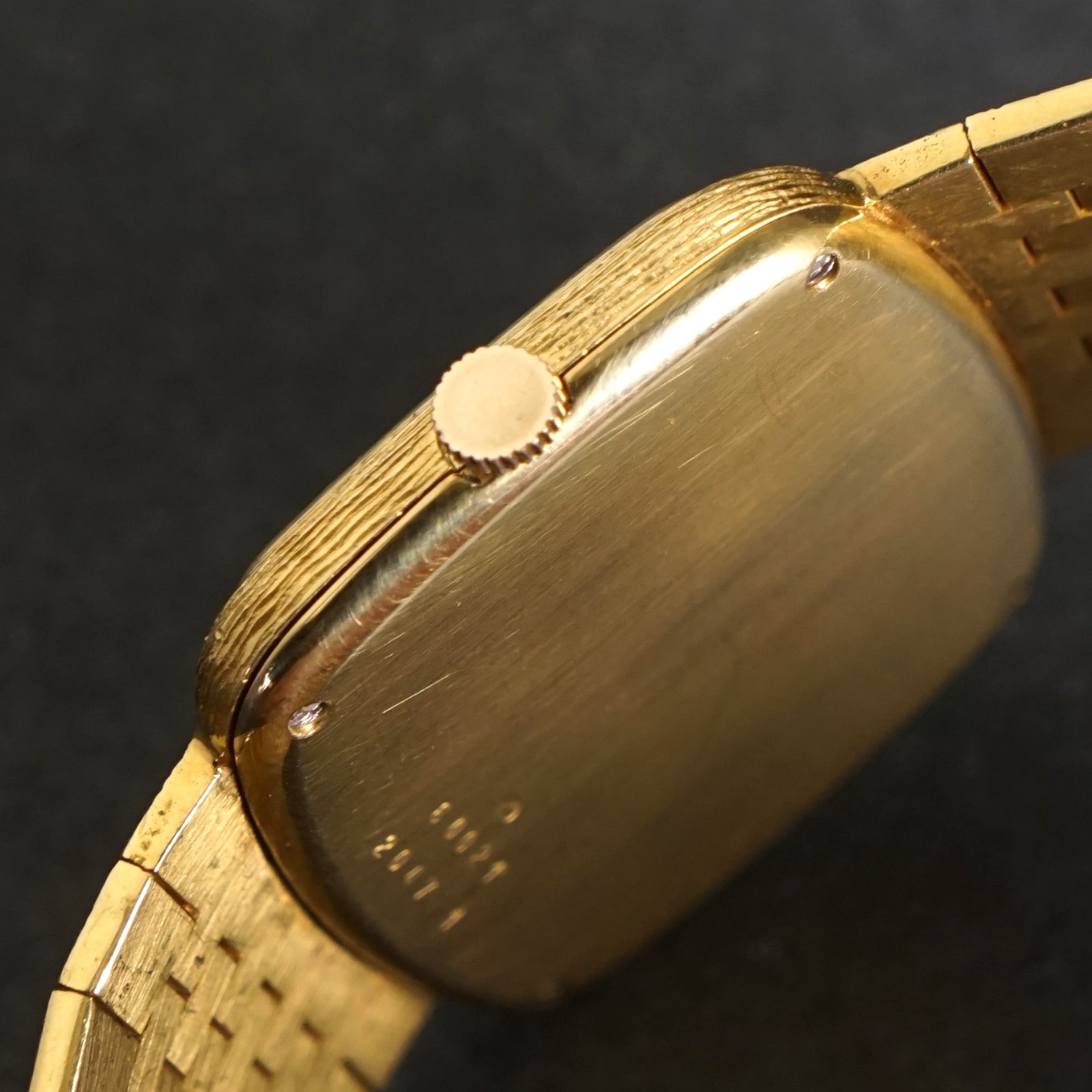 Stunning Chopard 18K Yellow Gold Man’s Mesh Bracelet Watch w/Orig Box, 114g MINT