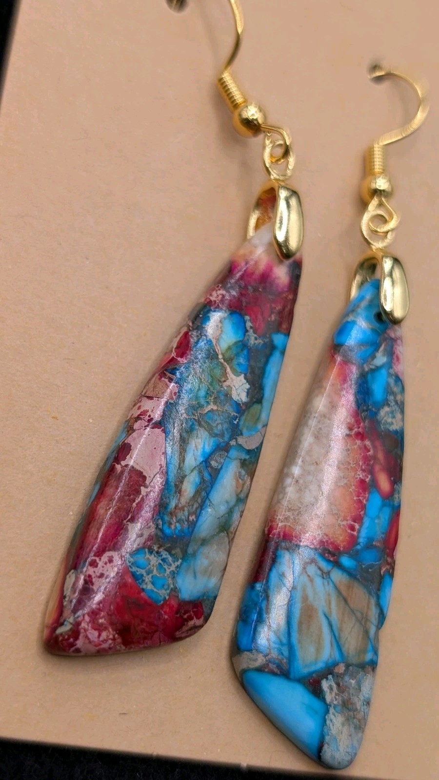 Women’s Artisan Abstract Boho Fun Mixed Beaded Drop Dangly Hook Earrings