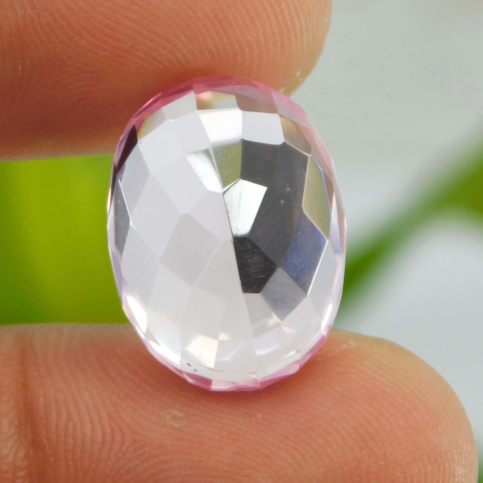 Natural Unheated Peach Pink Morganite Madagascar 18.80 Ct Gemstone Full Fire
