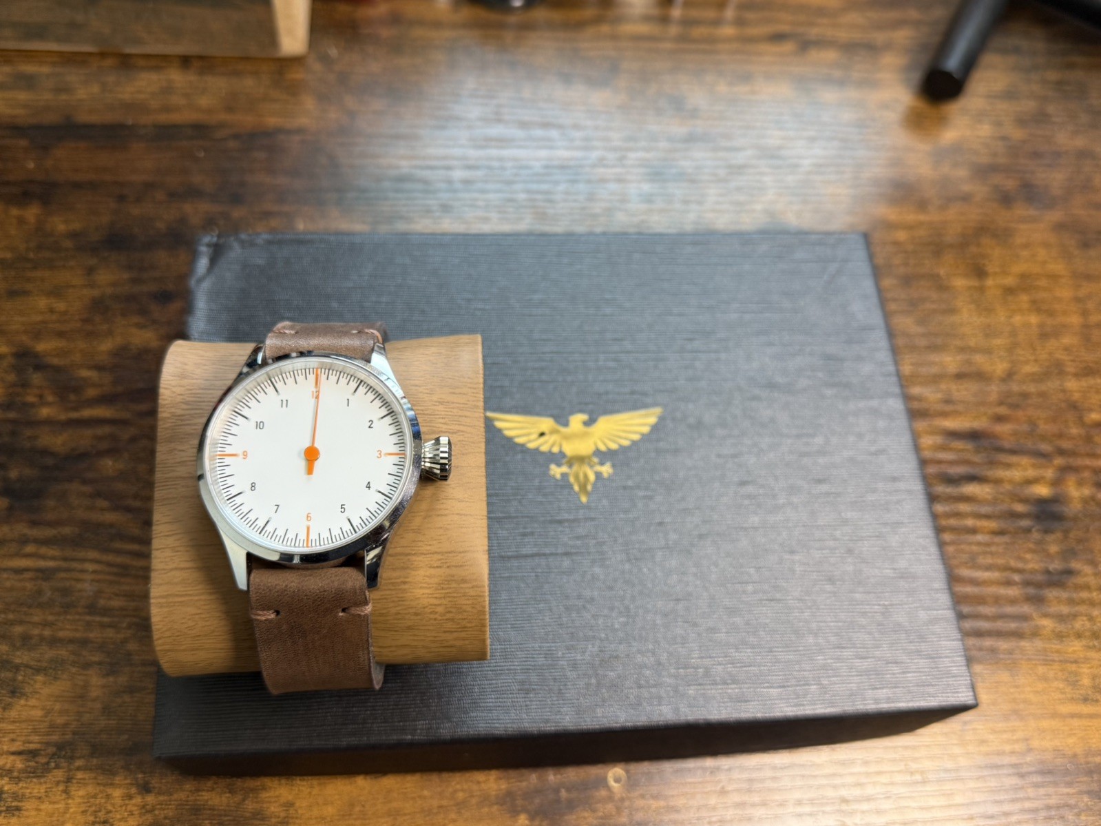 One-of-a-Kind Handmade Swiss ETA 6498 Watch | Sapphire | Leather Strap
