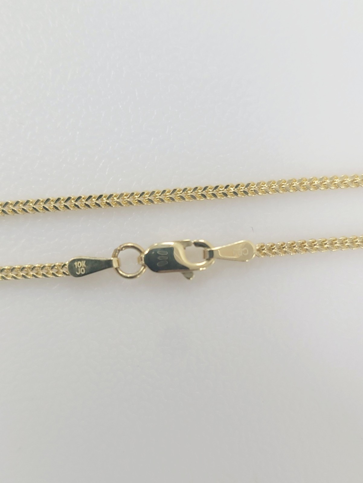 10KT Franco Necklace Yellow Gold with Lobster lock 1.5mm ultra shine, Brand New