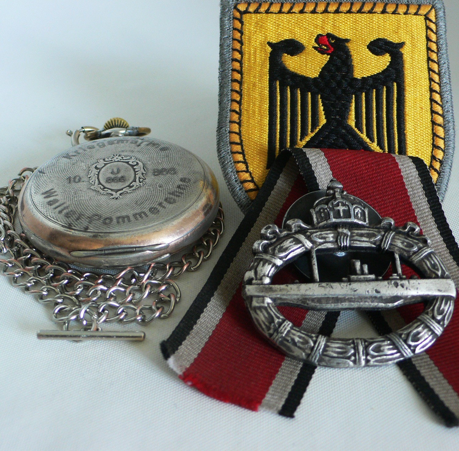 WATCH GERMAN WW2 U-Boat U-866 10.FL Kriegsmarine Navy Chopard L.U.C Pocket Watch