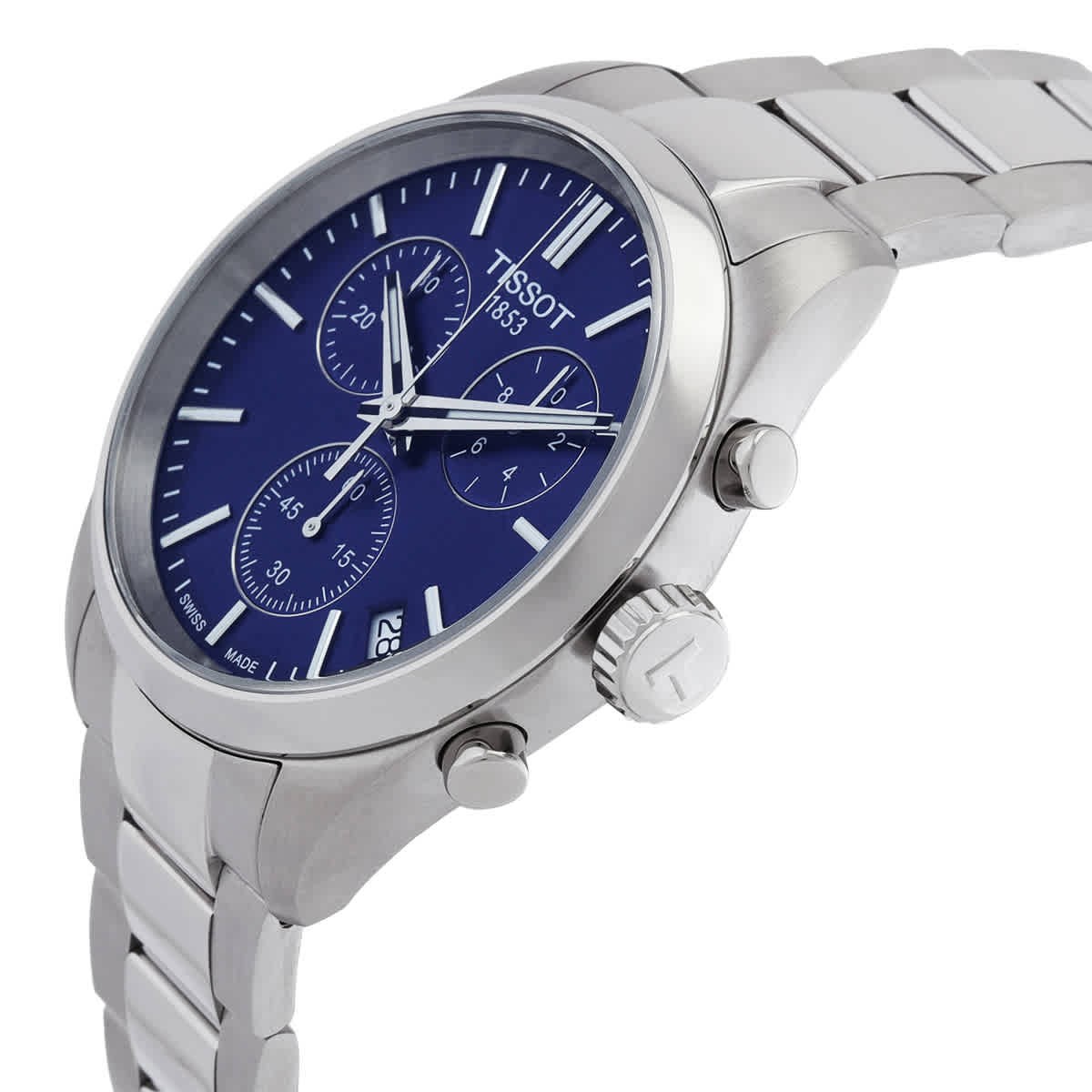 Tissot PR 100 Chronograph Quartz Blue Dial Men’s Watch T1504171104100