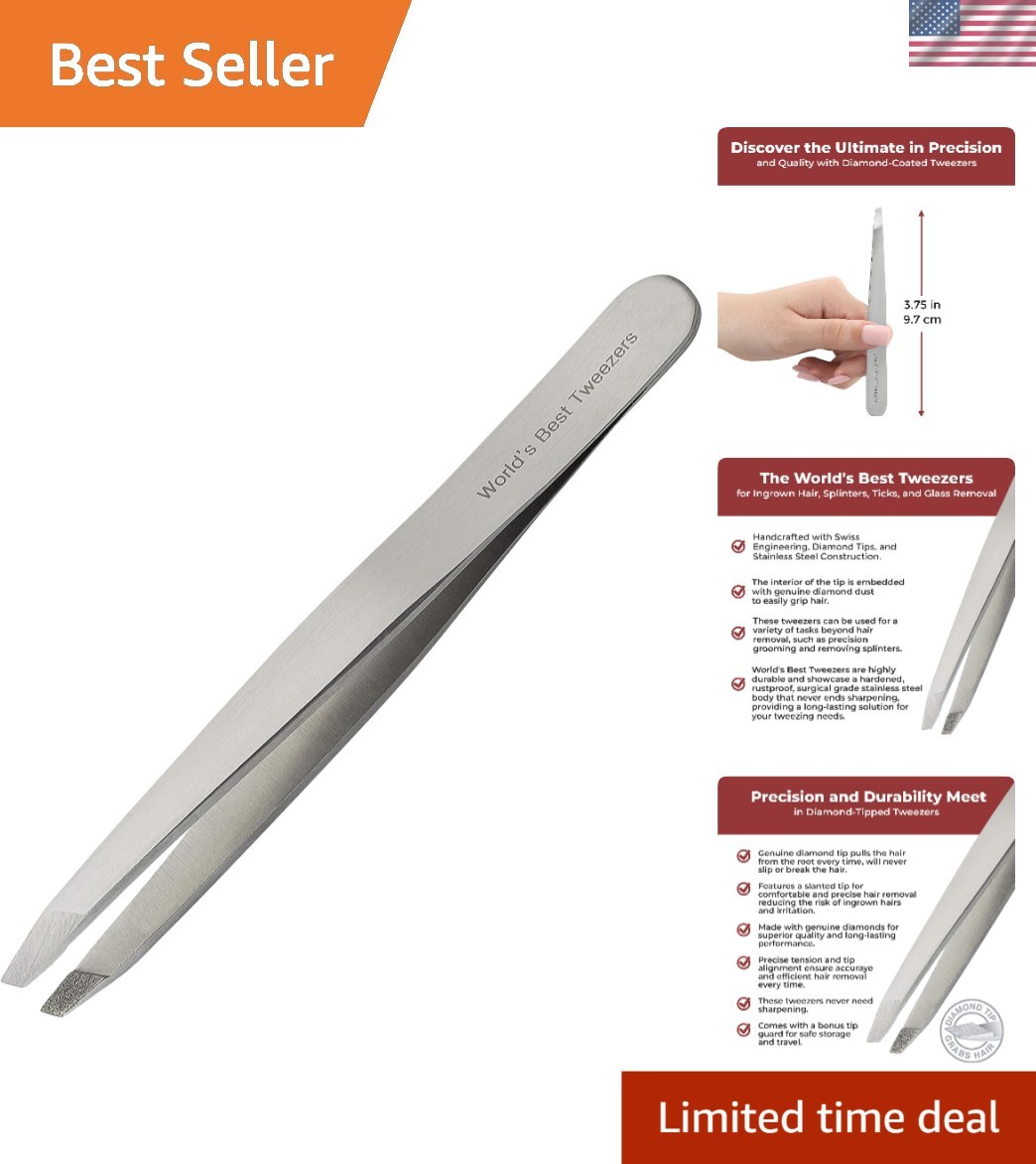WBT Surgical Grade Diamond Tip Tweezer – Precision Grooming for Everyday Beauty