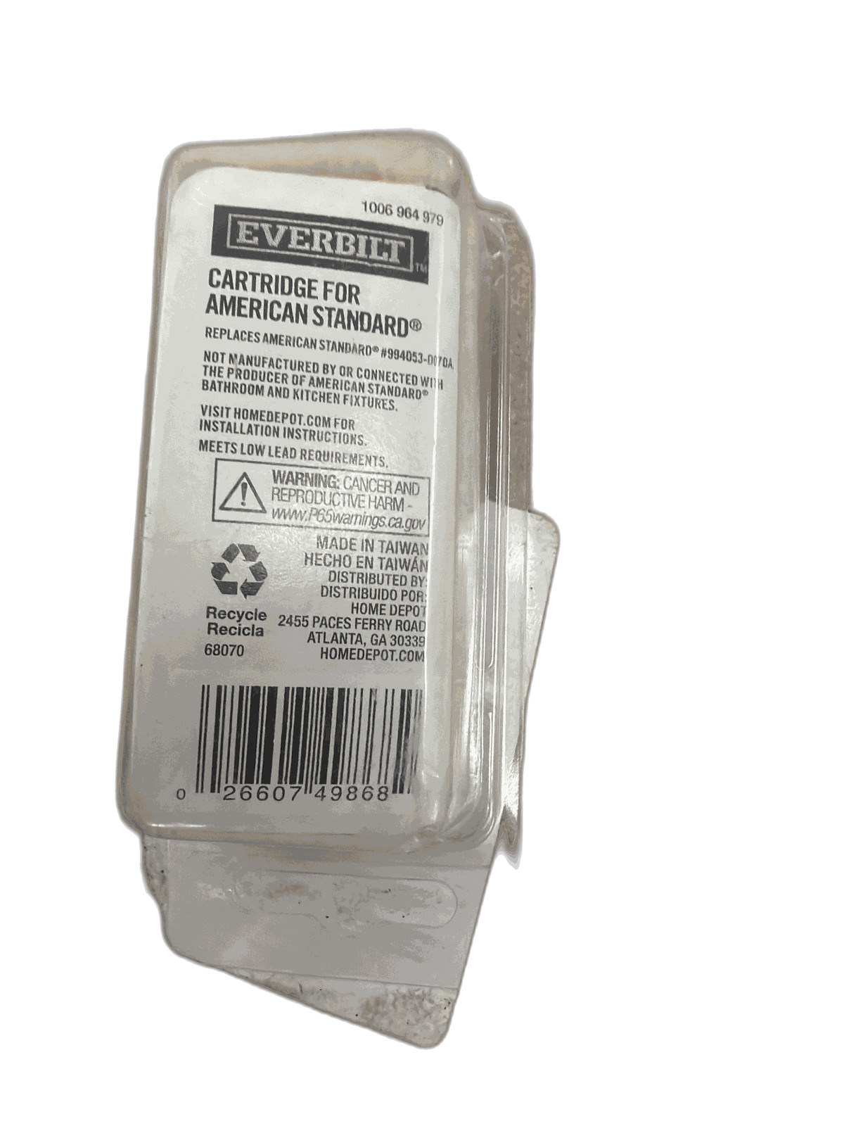 Everbilt 2 1/8 in. 18 pt Broach Right Hand Stem for American Standard Replaces