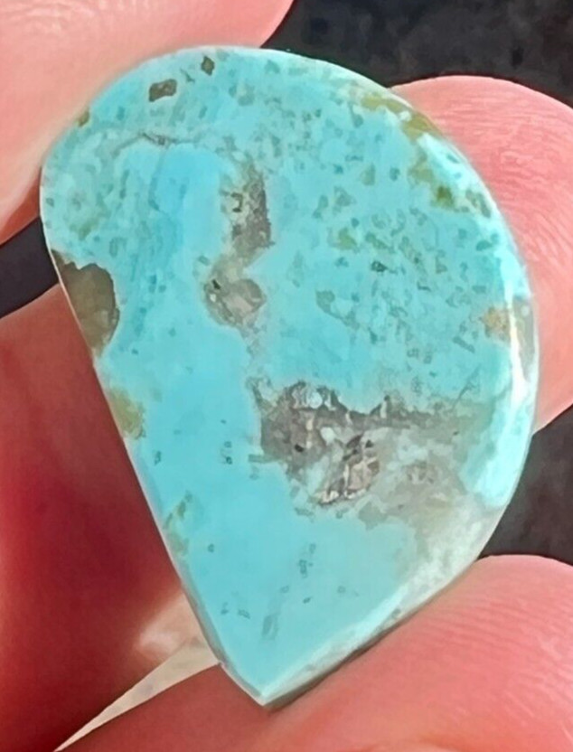25cts Authentic Blue KINGMAN TURQUOISE Handmade Cab