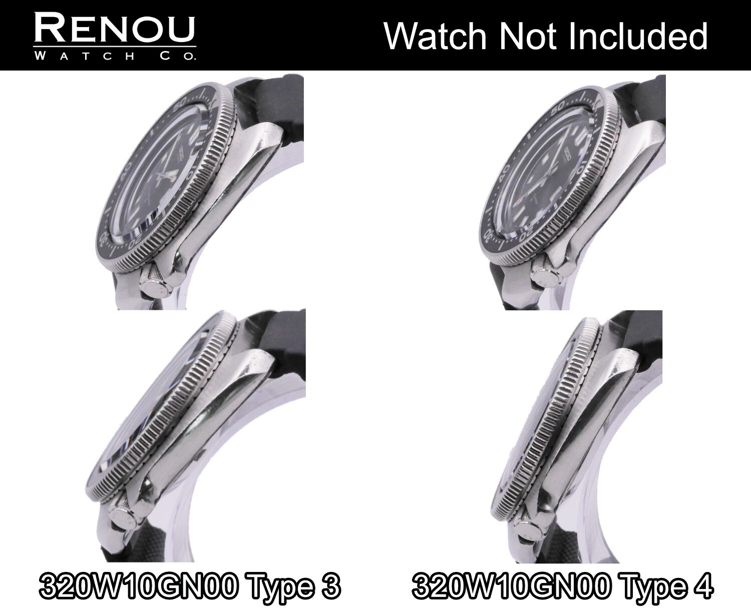 Seiko Replacement 320W10GN00 Type 3 Crystal for 6105, 6106 & 6119 Divers Watches