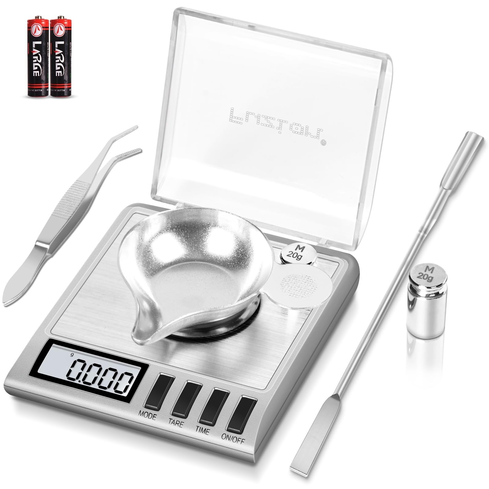 Digital Milligram Scale 50g/0.001g – Precision Jewelry & Gem Scale with Calibrat