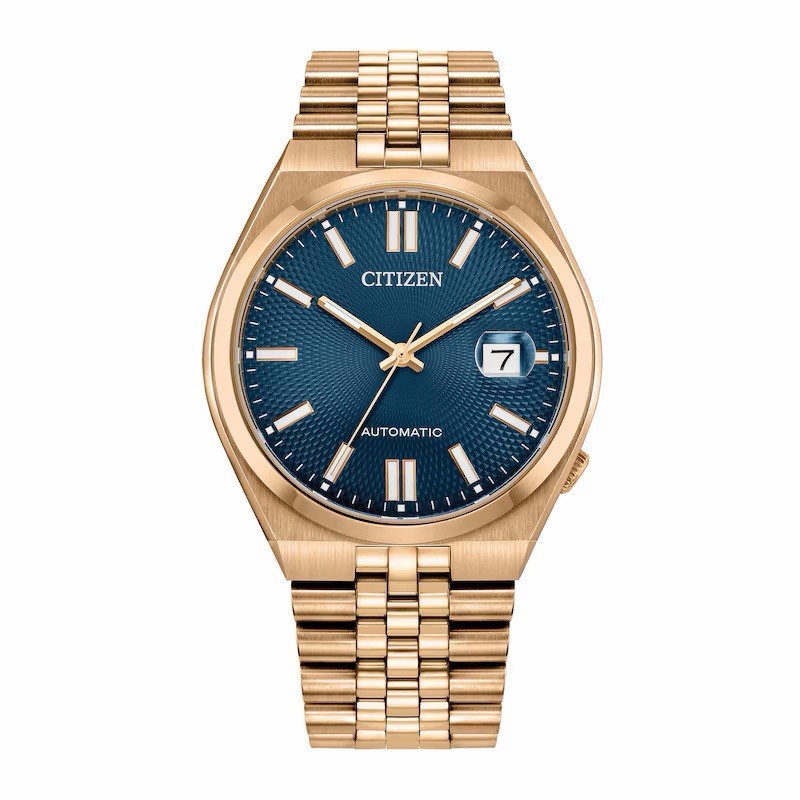 Citizen® Men’s Watch TSUYOSA Blue Dial Gold Automatic