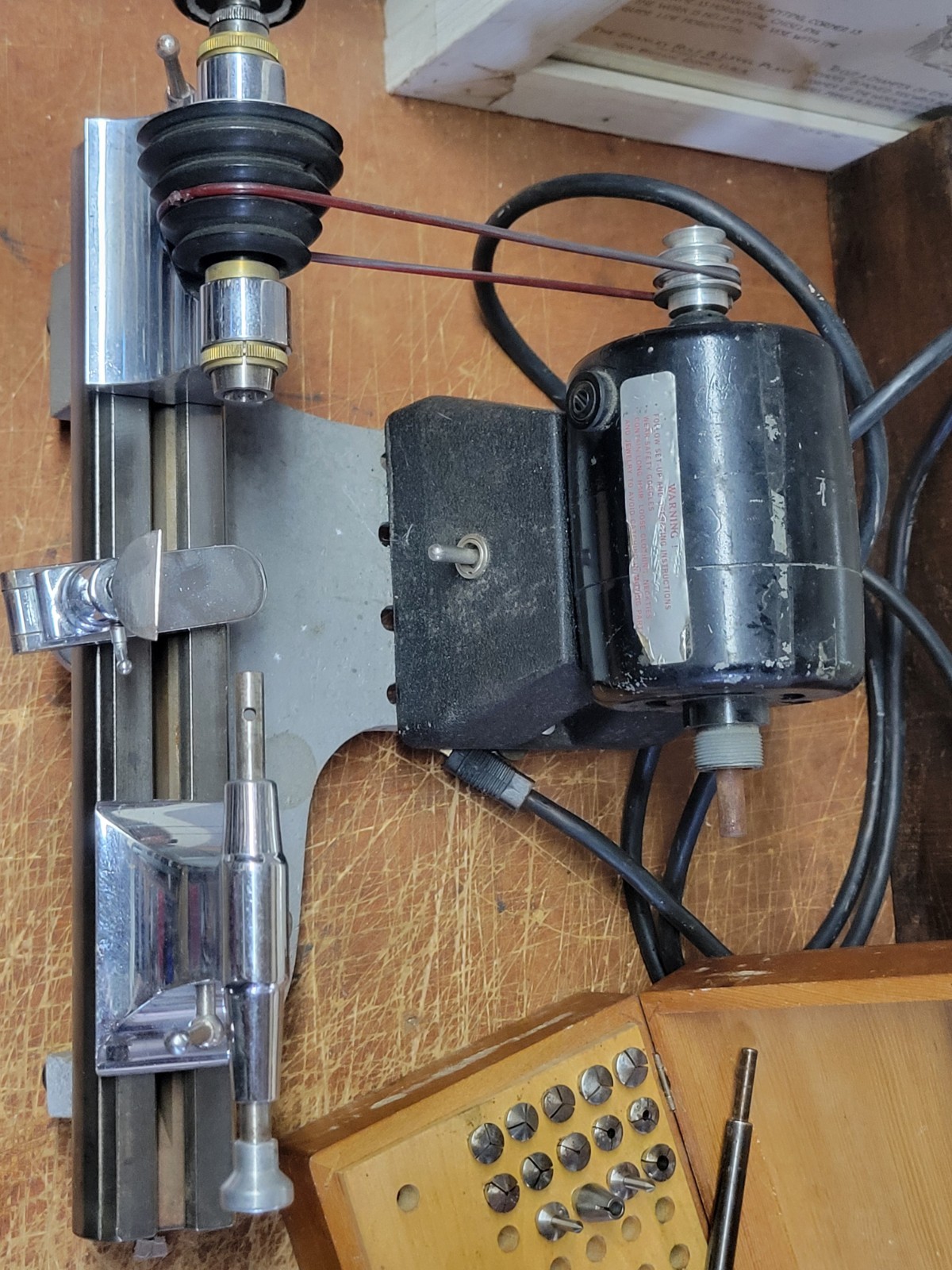 Marshall Peerless Jewelers Lathe With Collets And Accessories
