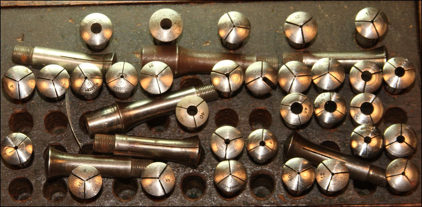 MOSELEY LONG CONOIDAL WATCHMAKER LATHE COLLET 8mm SIZES & PRICES VINTAGE