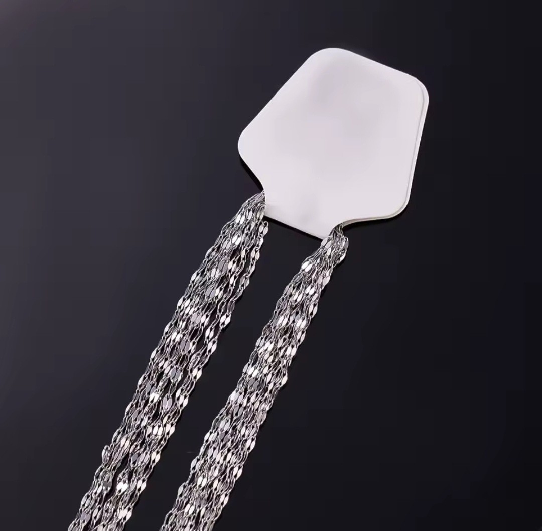 Stainless Steel Shining Chain Necklace 45+5 cm Unisex Lobster Clasp Daily Use