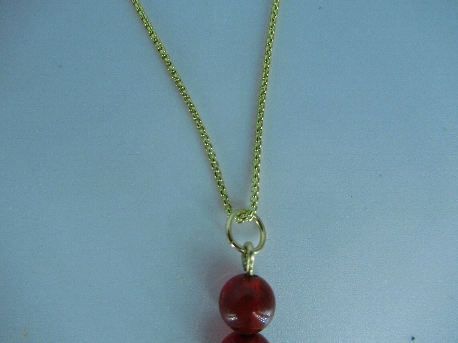 14Kt. Yellow Gold Filled Carnelian 18″ Pendant