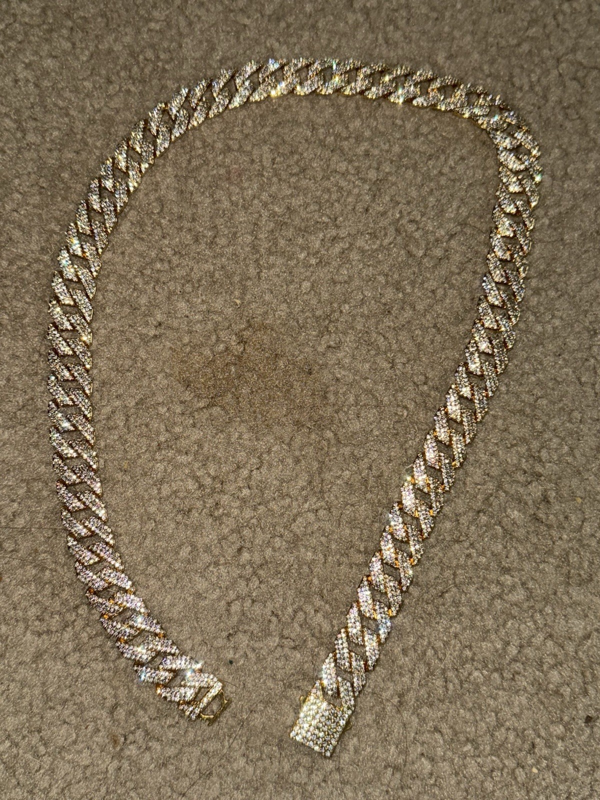24 Inch Moissanite Cuban Hip Hop Chain Gold And Silver Options💎🔥