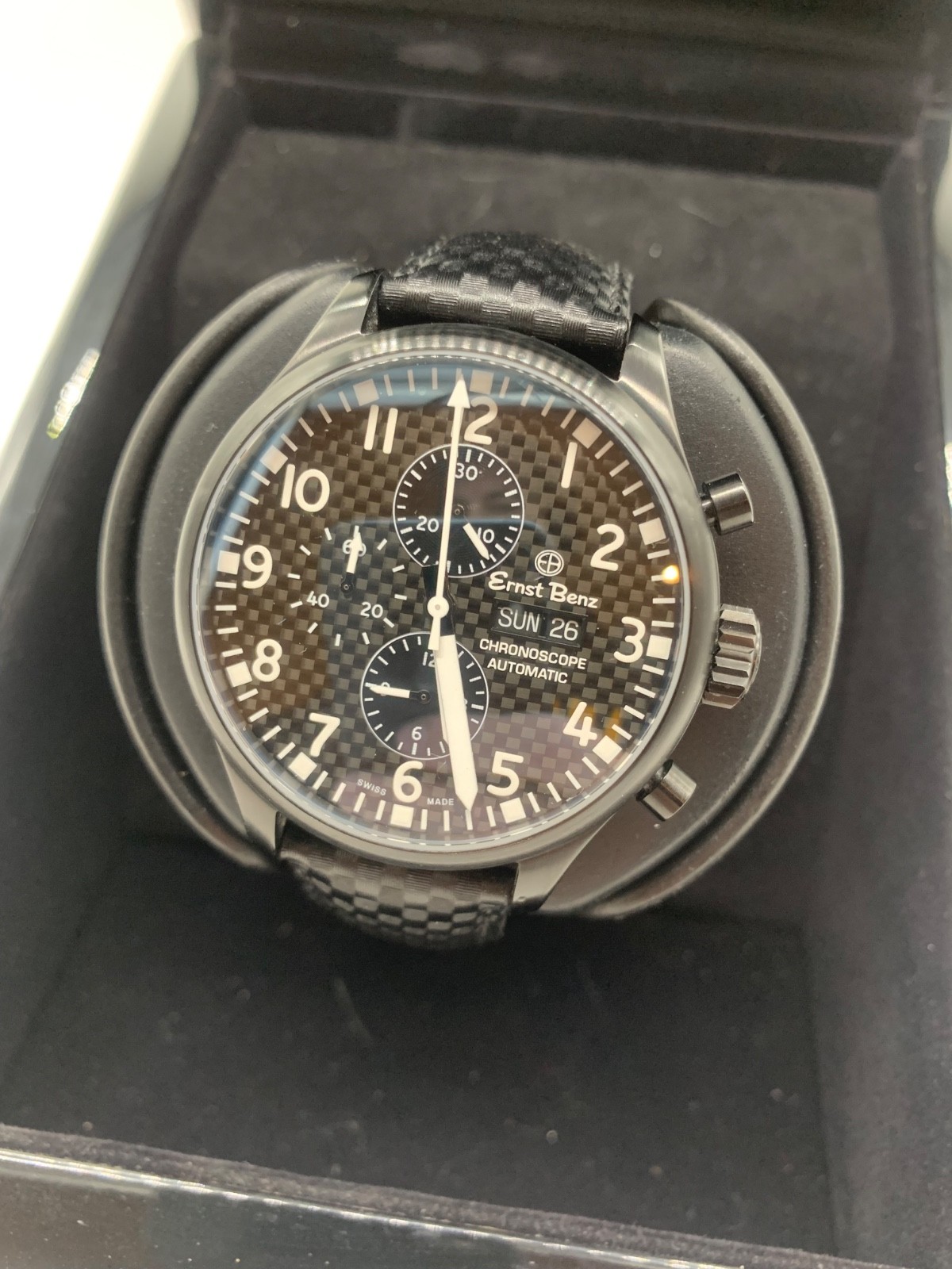 Ernst Benz PVD Chronoscope 76/250 with Carbon Fiber Dial GC10171N-CF