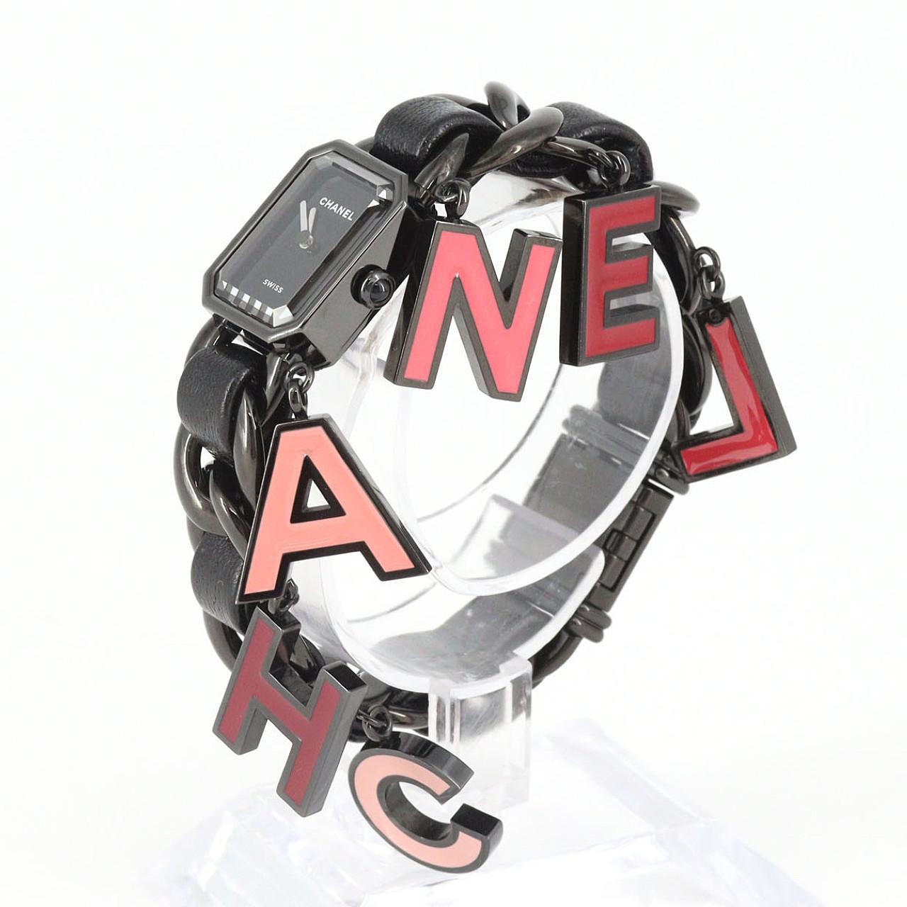 Authentic Chanel Première Charm BLUSH H10330 Stainless Steel Quartz #260-00…