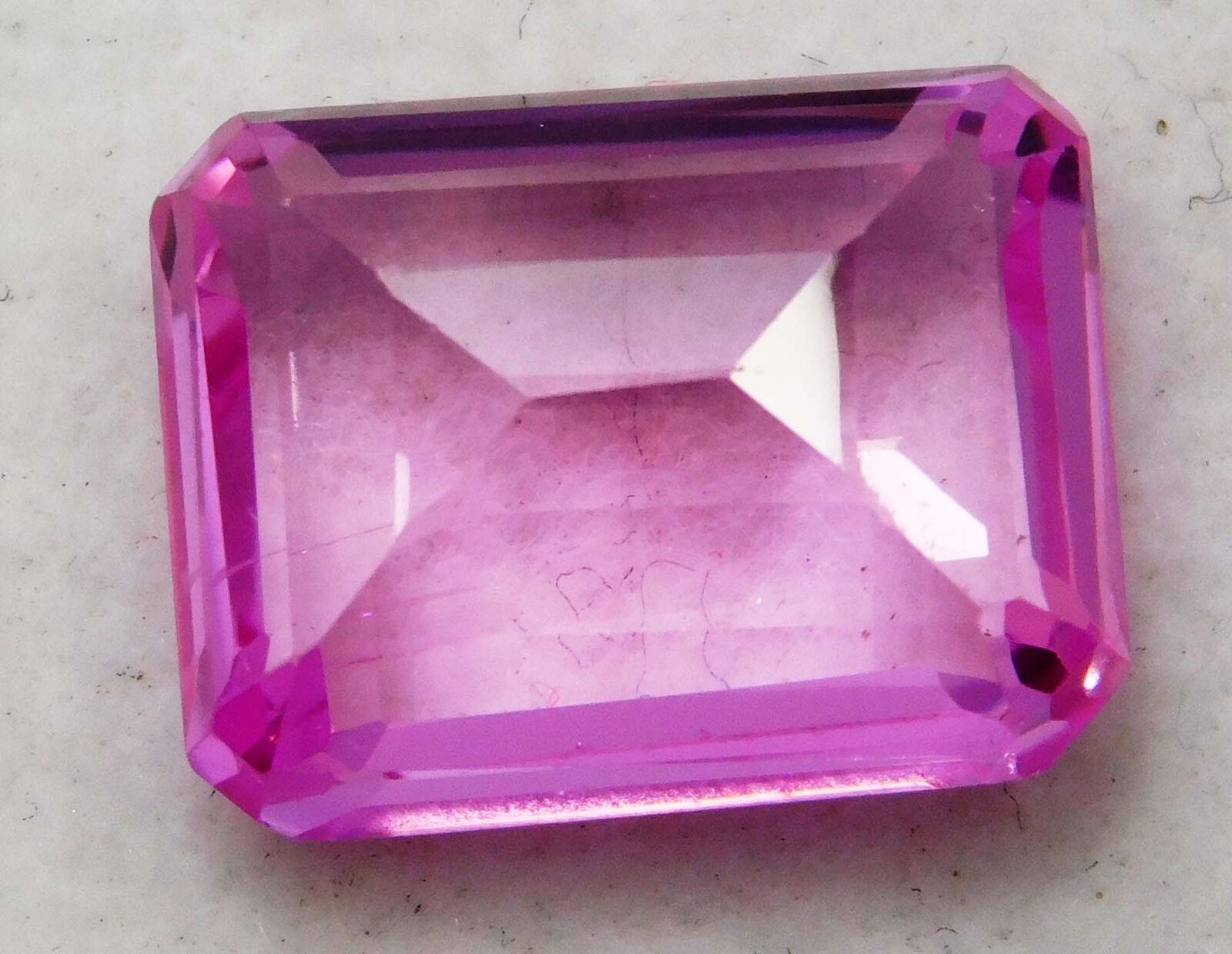 8.50 Ct Natural Flawless CEYLON SAPPHIRE Pink CERTIFIED Emerald Loose Gemstone