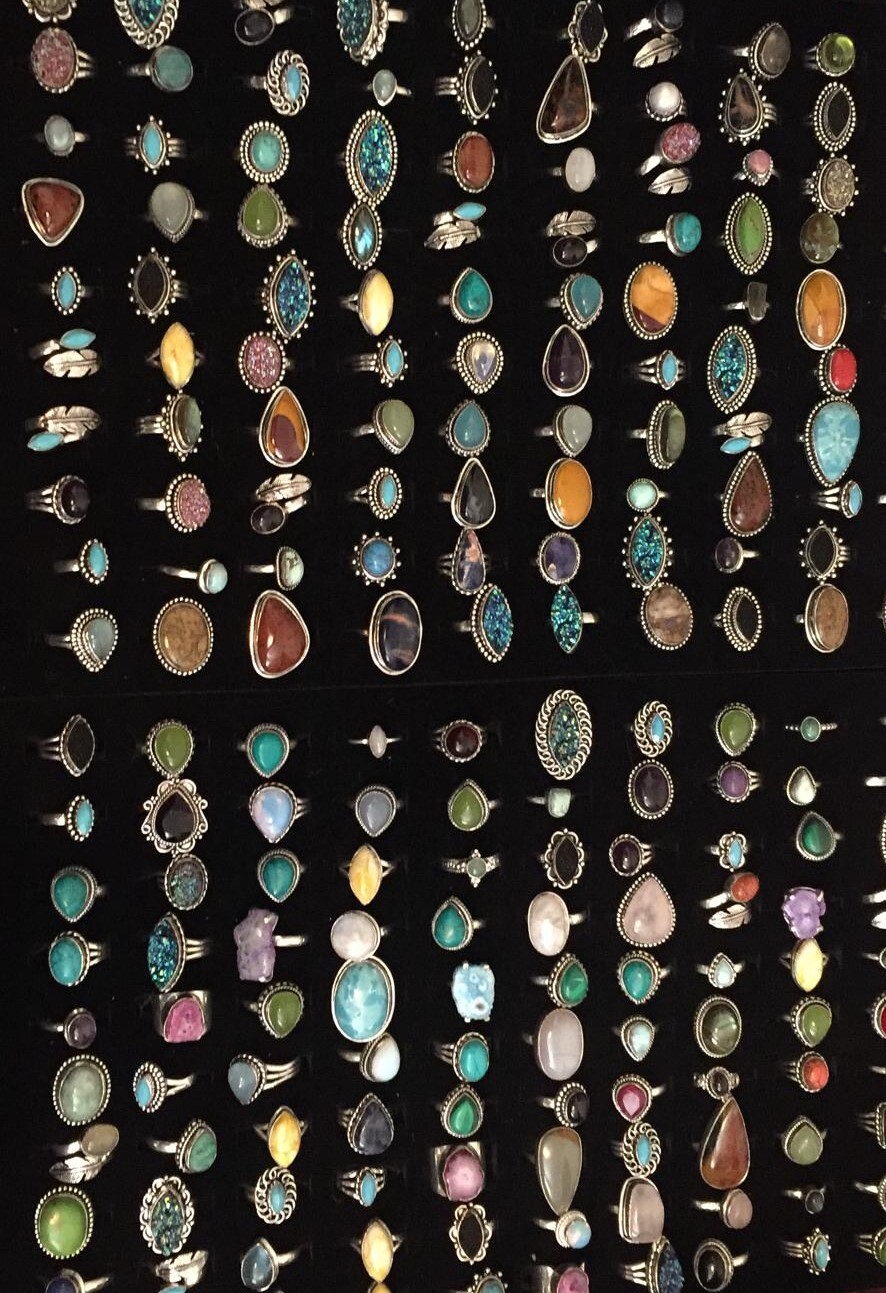 Sale Jasper & Mix Gemstone 925 Sterling Silver Plated Wholesale Lot Fancy Rings