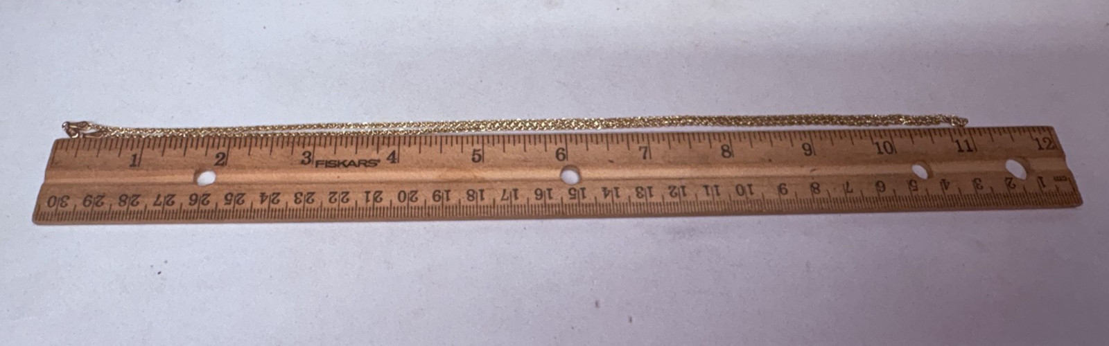 Vintage Bolivia 10k Yellow Gold Twisted Rope Link Chain Necklace 22″