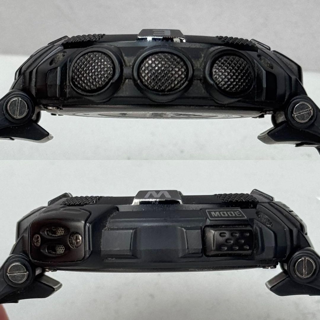 Rare PROTREK PRG 130Y Tough Solar Black Inverted LCD