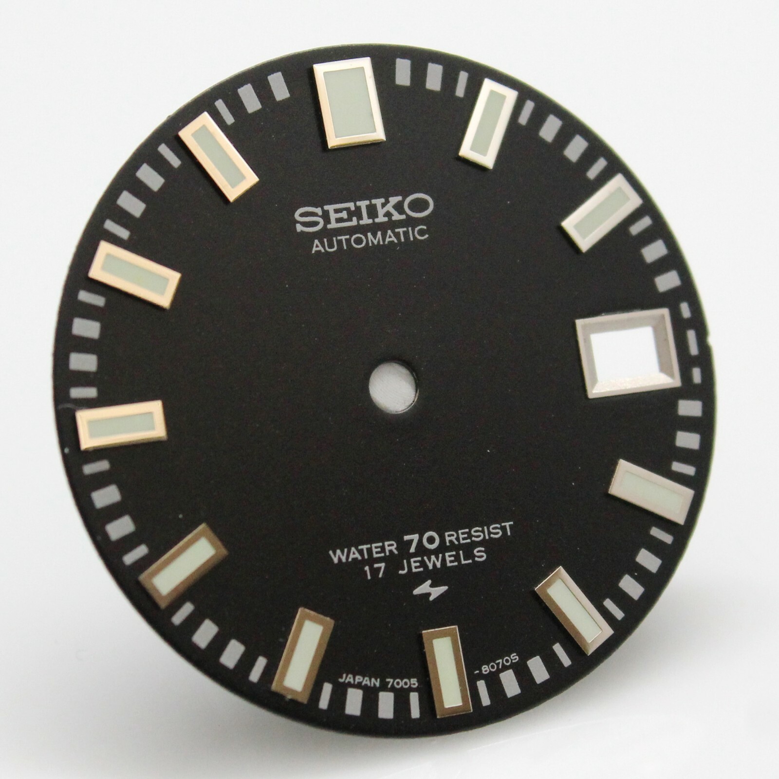 Resist Black Dial Seiko Diver 7005 8052 8050 Poor Man’s 62MAS 70 meter 17j Green