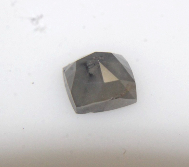 0.92Cts Square Shape Gray Color Rose Cut Natural Diamond 5.43×5.33×3.05 MM