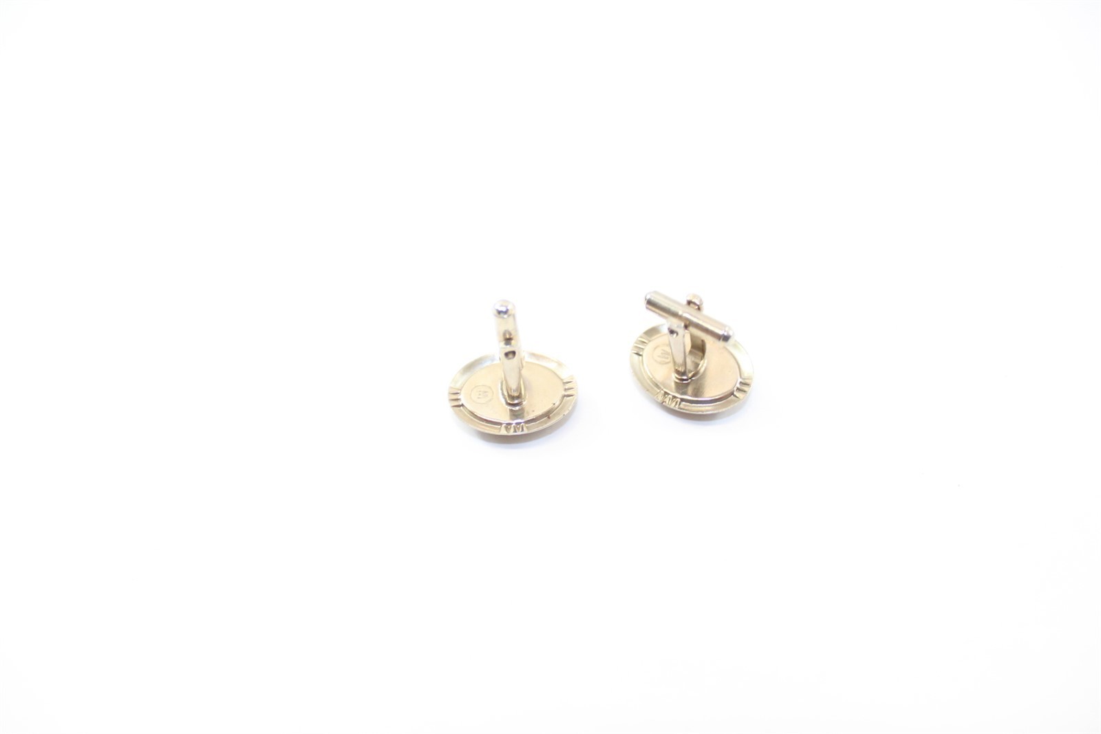 Stainless Steel Cufflink Set Stamped W Vintage