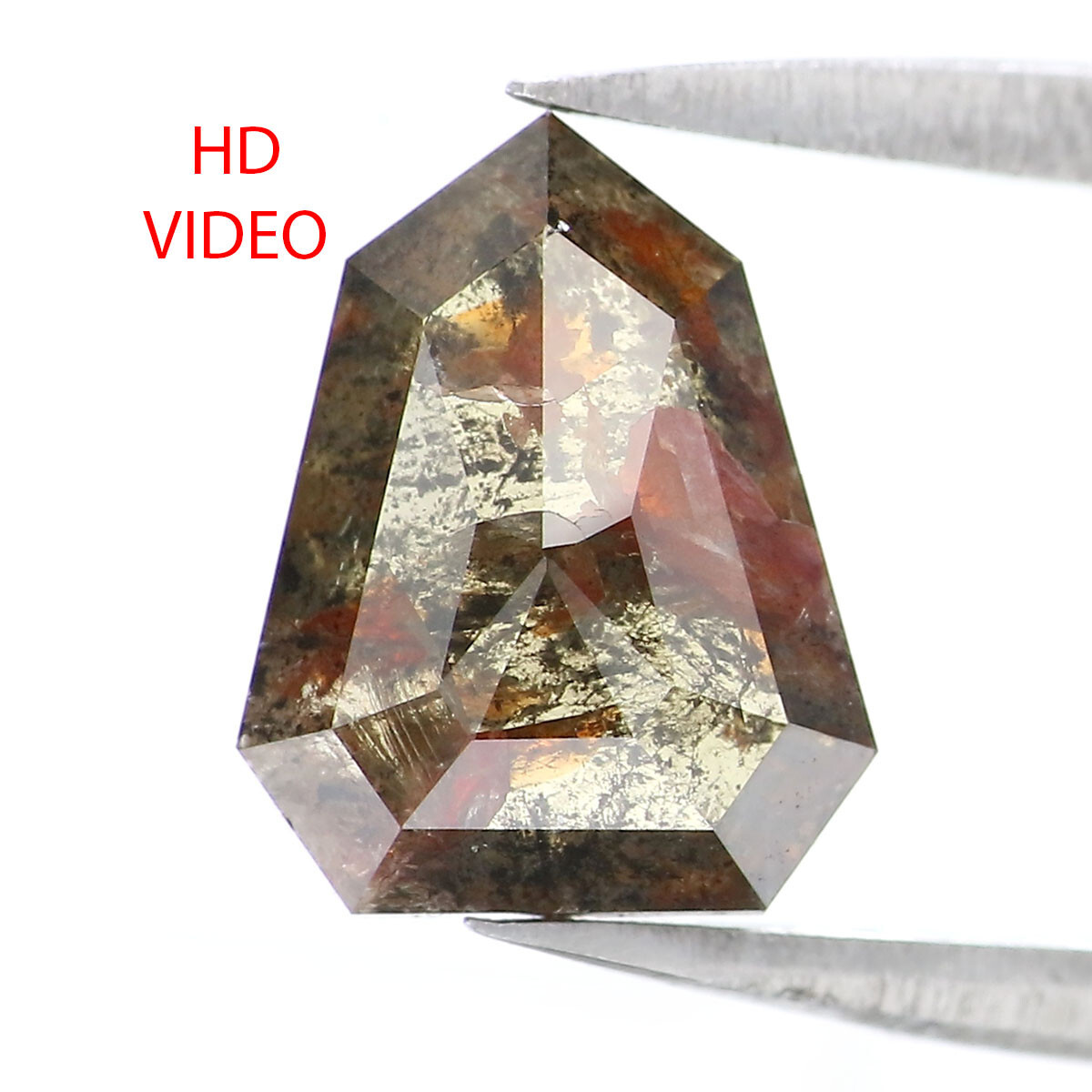2.21 CT Natural Loose Shield Shape Diamond 9.35 MM Brown Color Diamond LQ2117