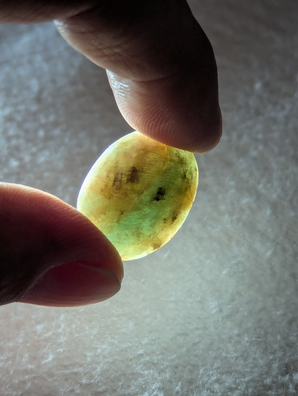 2 Amazonite Orthoclase Cabochon Gemstones 22.4 carat (4.49g) Exsolution Lamellae