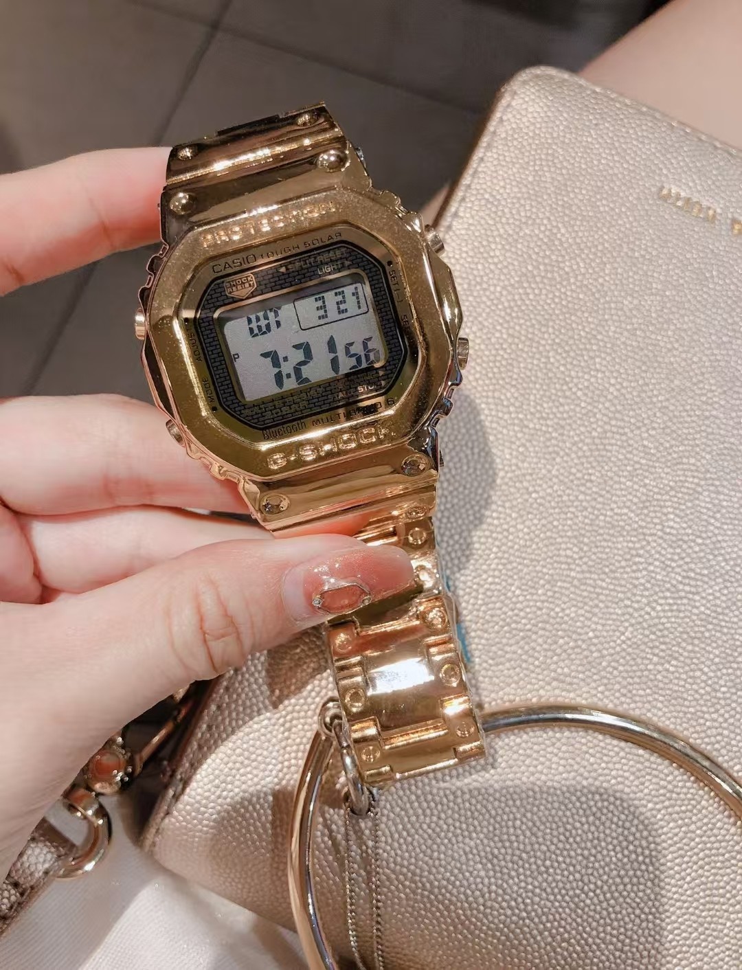 Casio golden small square