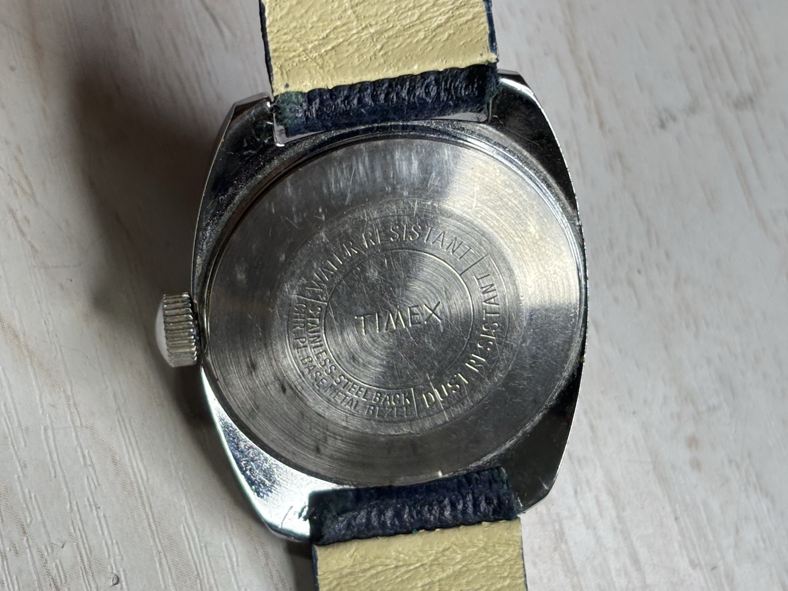Vintage 1970’s Timex Sprite Nurse Doctor Watch 23776 Blue Pulsations Bezel 31mm