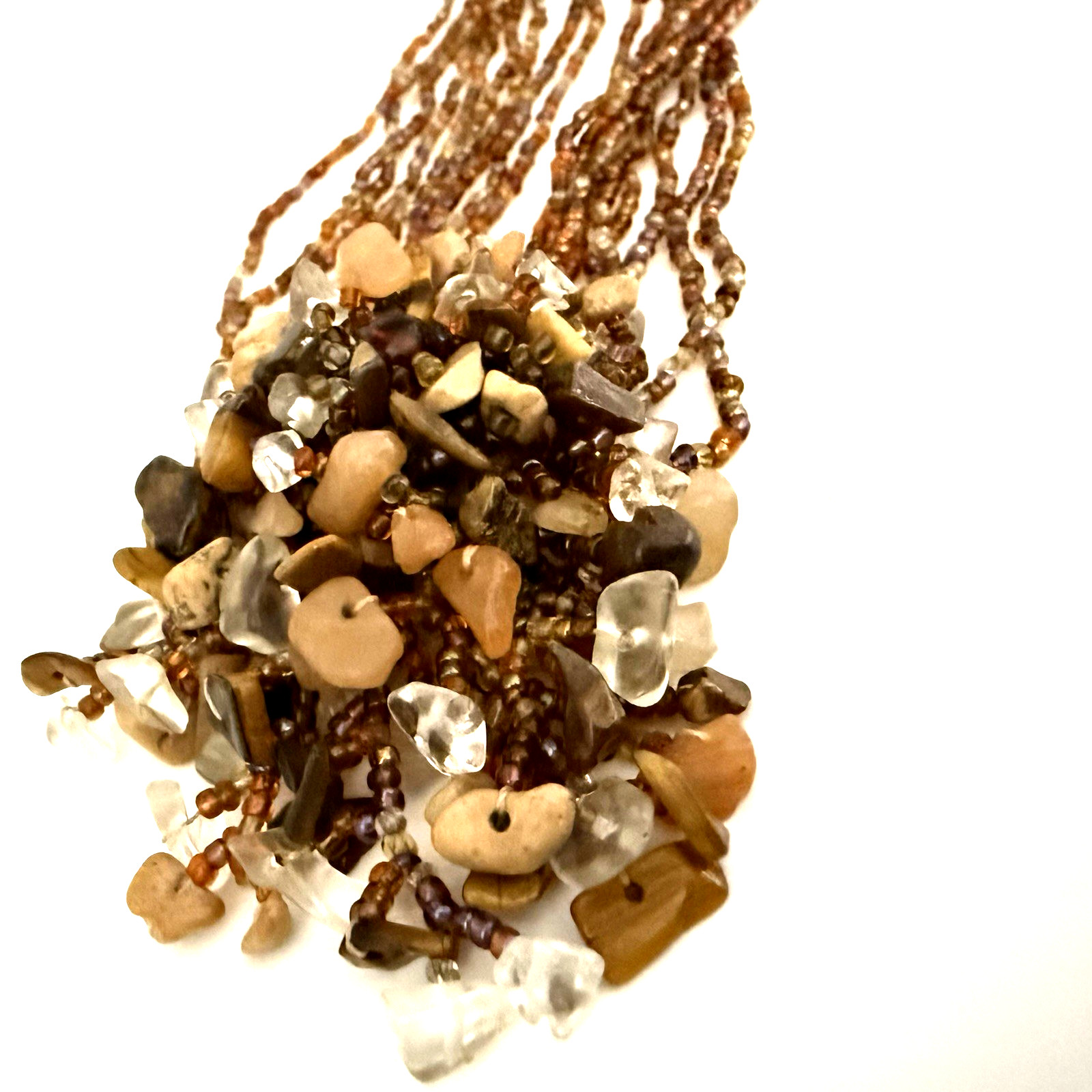 1 lb. Seed Bead Boho Jewelry Lot ~ Bali Style Indonesia 2 pieces NWT