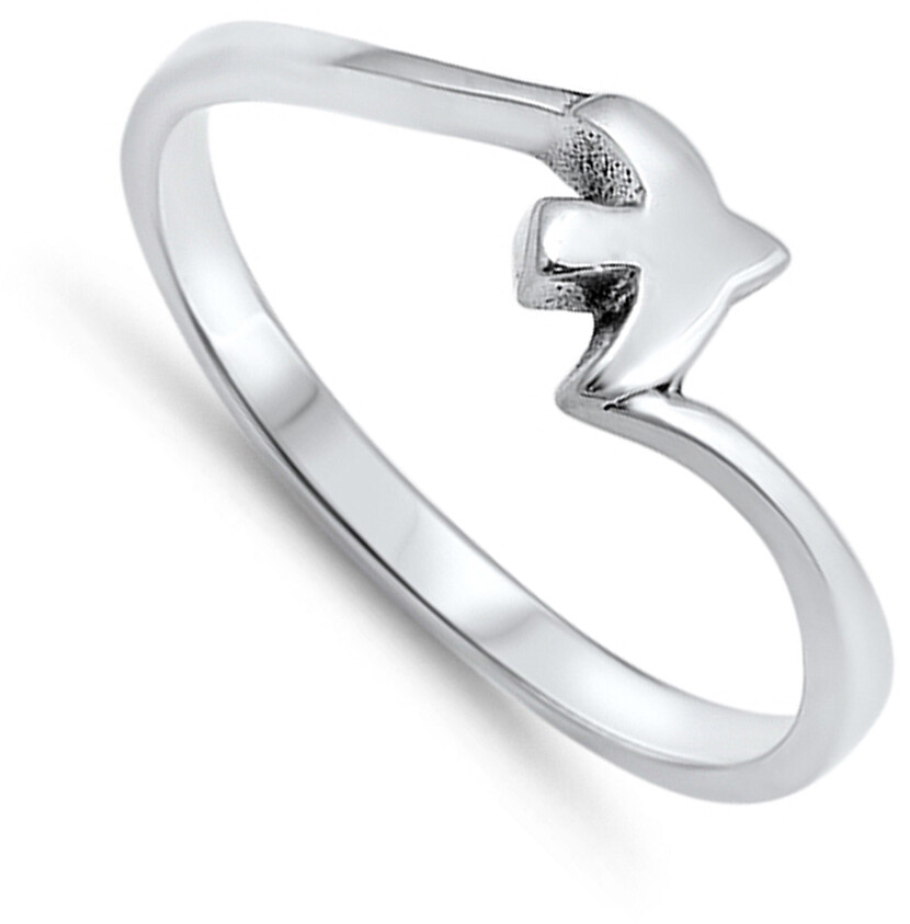 Dove Bird Christian Love Hope Purity Ring .925 Sterling Silver Band Sizes 5-10