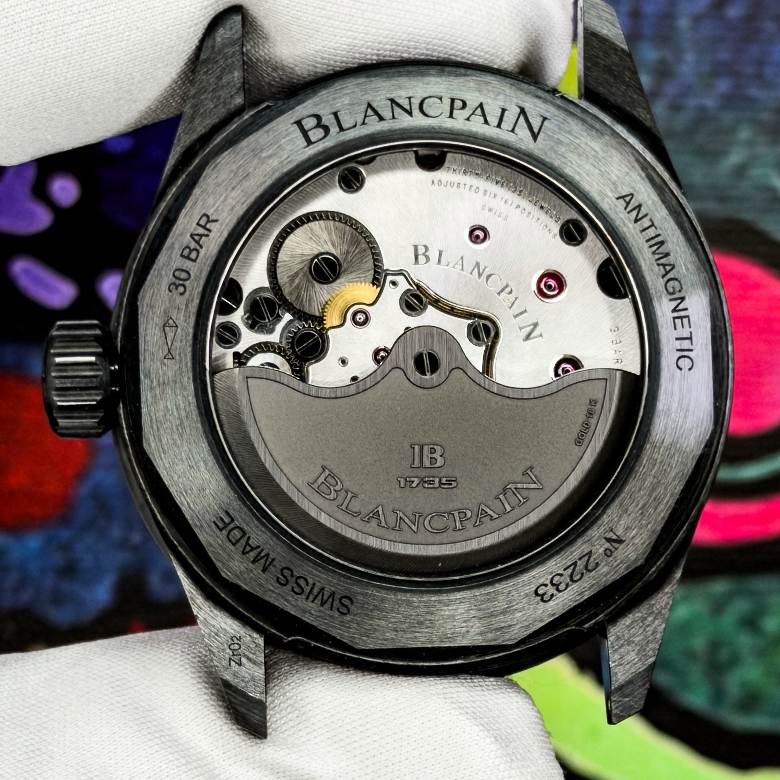 Blancpain 5000‑0130‑NABA 5000 Bathyscaphe Ceramic Black Sunburst Liquid Metal
