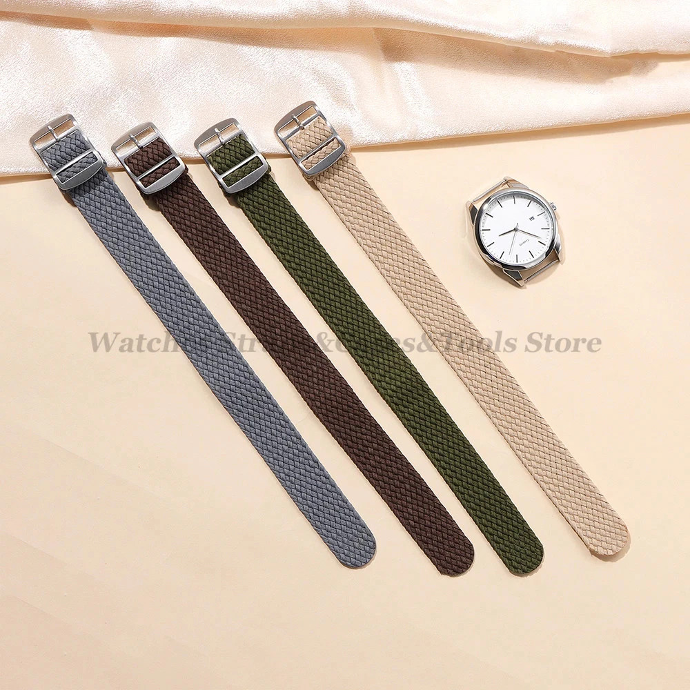 Woven Canvas Watch Strap for Omega Perlon 14 16 18 20 22mm Sport Bracelet New
