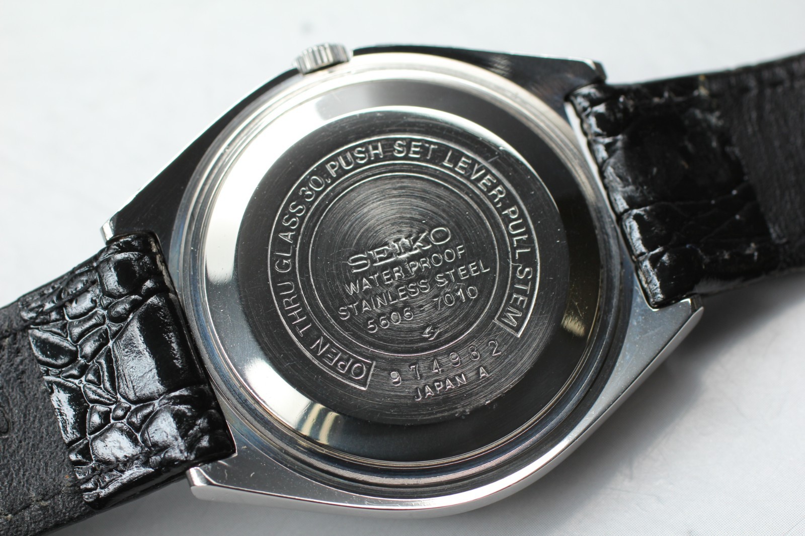 SEIKO LORD MATIC 5606-7010 KSNJI ENG Automatic Vintage Mens Watch NEAR MINT