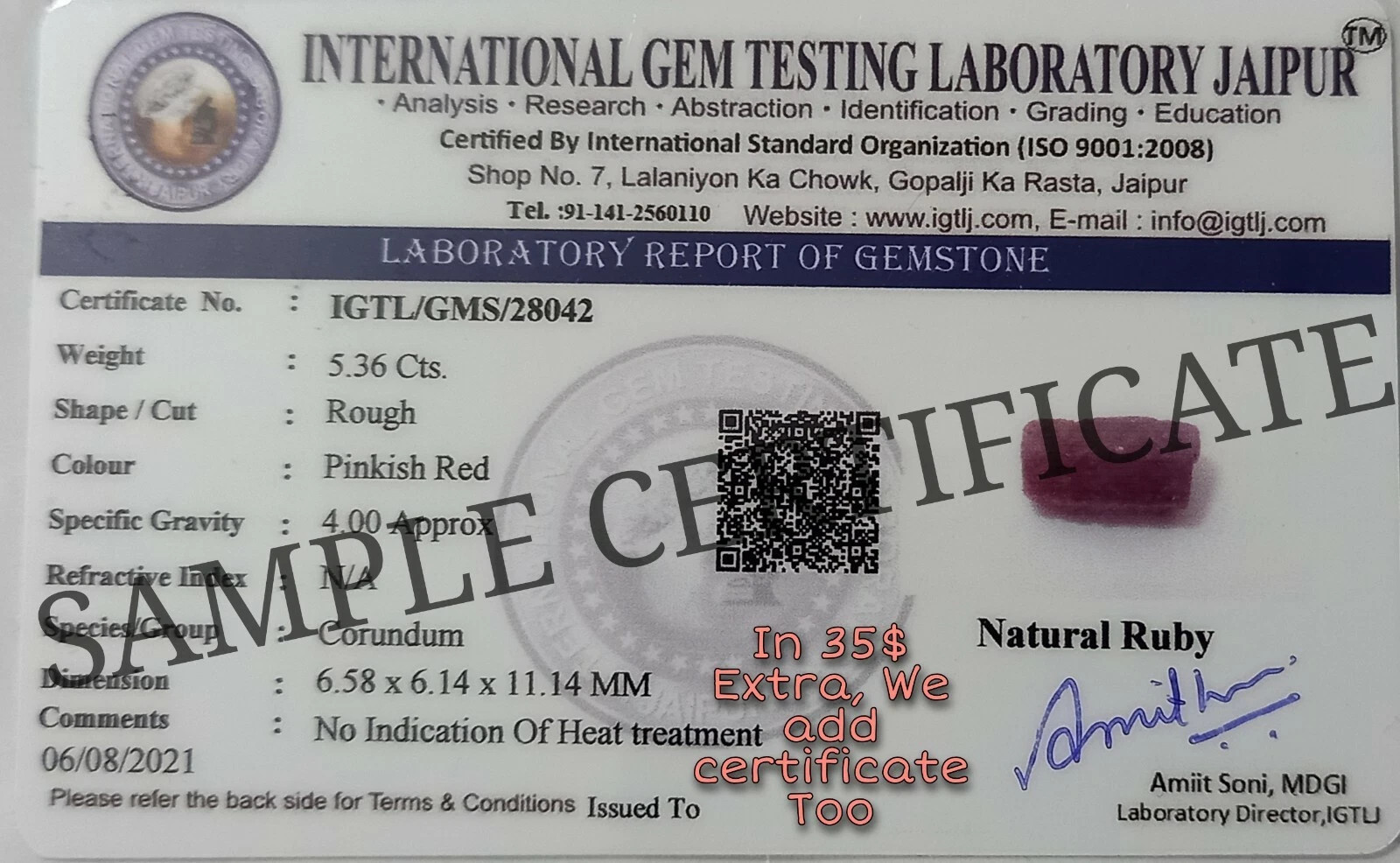 200 CT – 40 Gram AAA Certified 100% Natural Mozambique Ruby Gemstone Rough Lot