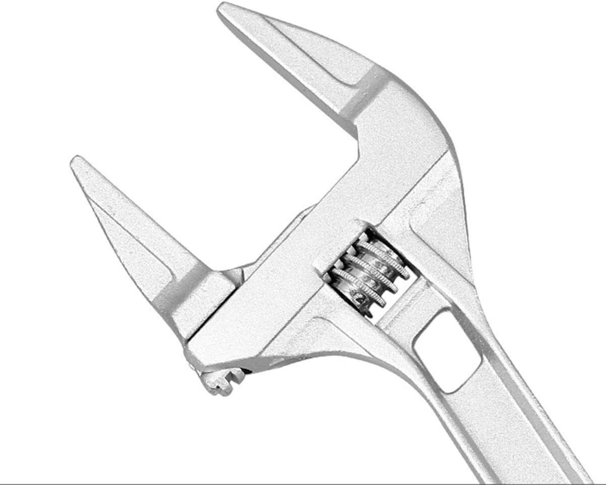 Adjustable Wrench Large Opening Bathroom Spanner Jig Saw 16-68mm, Silver