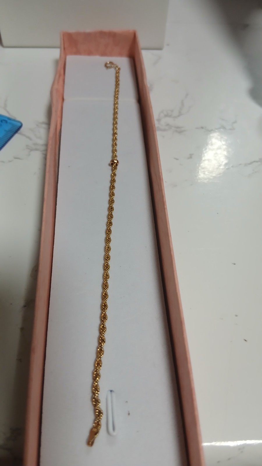 9ct Yellow Gold rope Bracelet.